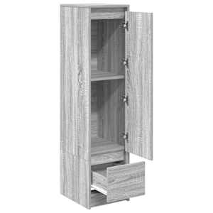 Vysoká deska Šedá Sonoma 29,5x34x119,5 cm Dřevěná konstrukce - obrázek 5