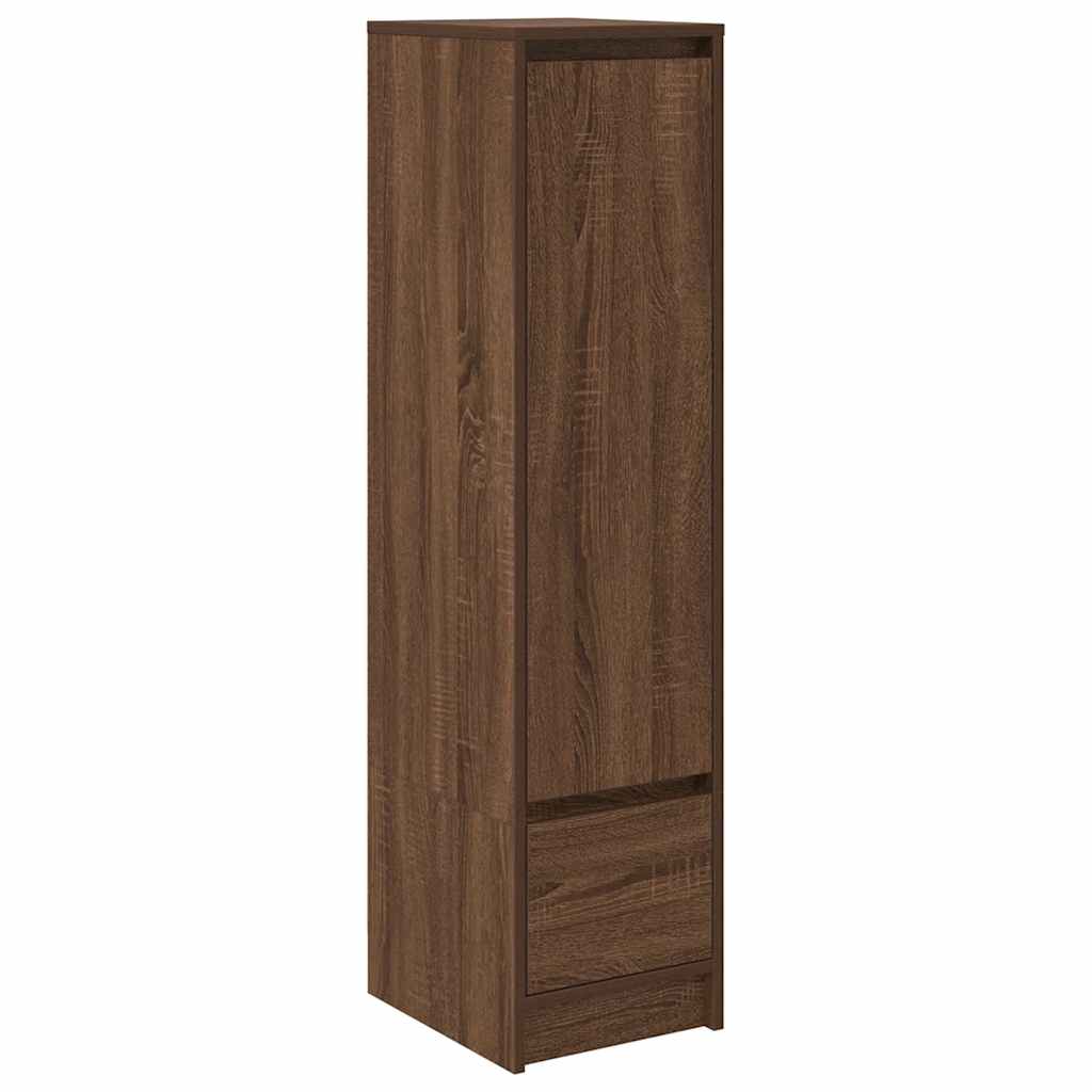 vidaXL Highboard Hnedý Dub 29,5x34x119,5 cm Konštruktérske drevo