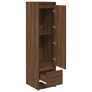 Vysoká deska hnědý dub 29,5x34x119,5 cm Dřevěná konstrukce - obrázek 5