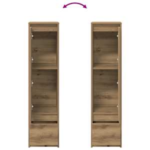 Vysoká deska Řemeslnický dub 29,5x34x119,5cm Dřevěná konstrukce - obrázek 9