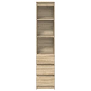 Vysoká deska Sonoma Dub 37,5x35x180 cm Dřevěná konstrukce - obrázek 6