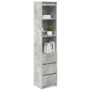 Highboard Concrete Grey 37,5x35x180 cm Dřevěná konstrukce - obrázek 4