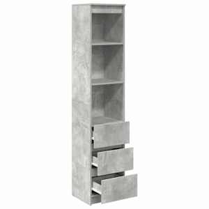 Highboard Concrete Grey 37,5x35x180 cm Dřevěná konstrukce - obrázek 5