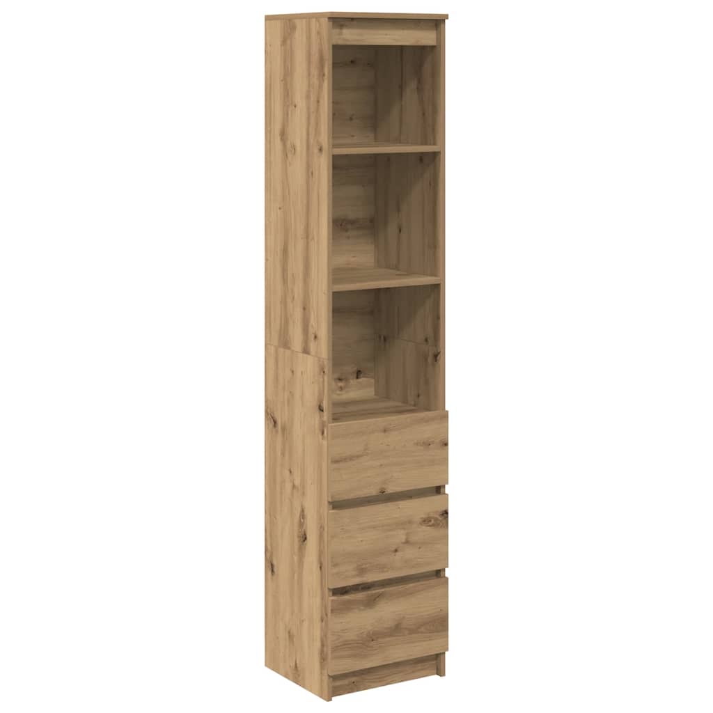 vidaXL Highboard Artisan Oak 37,5x35x180 cm Engineered Wood