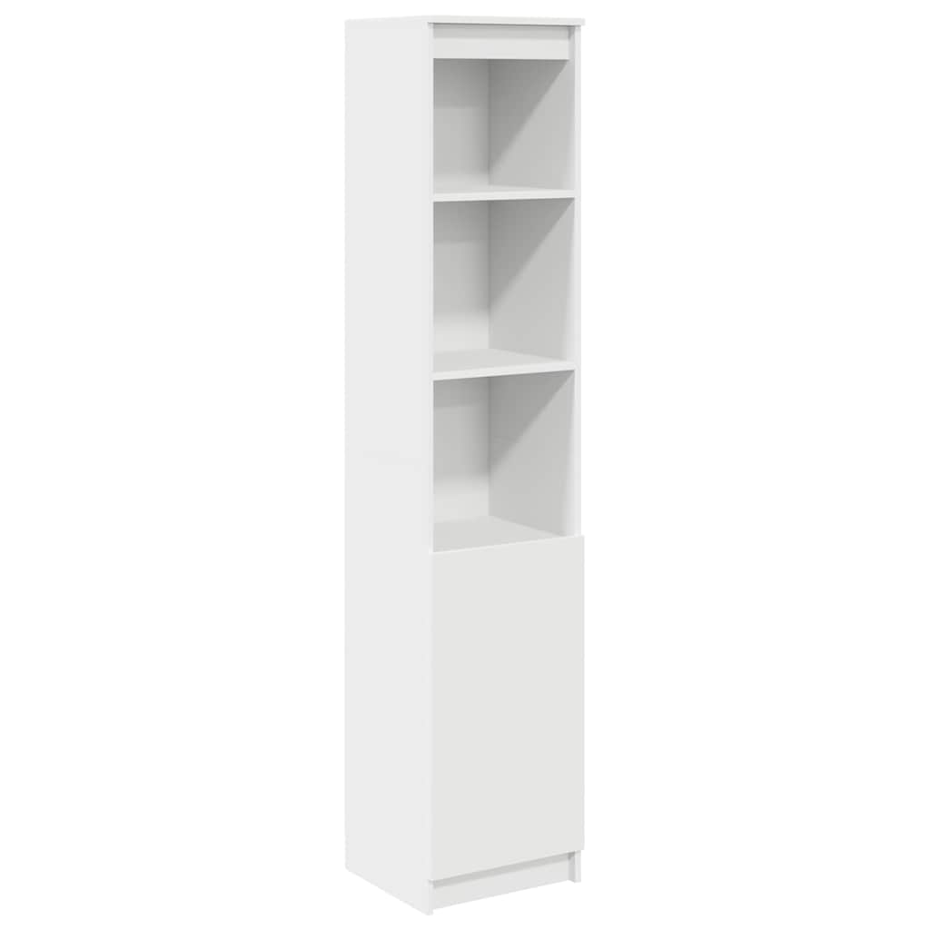 vidaXL Highboard White 37,5x35x180 cm Konštruktérske drevo