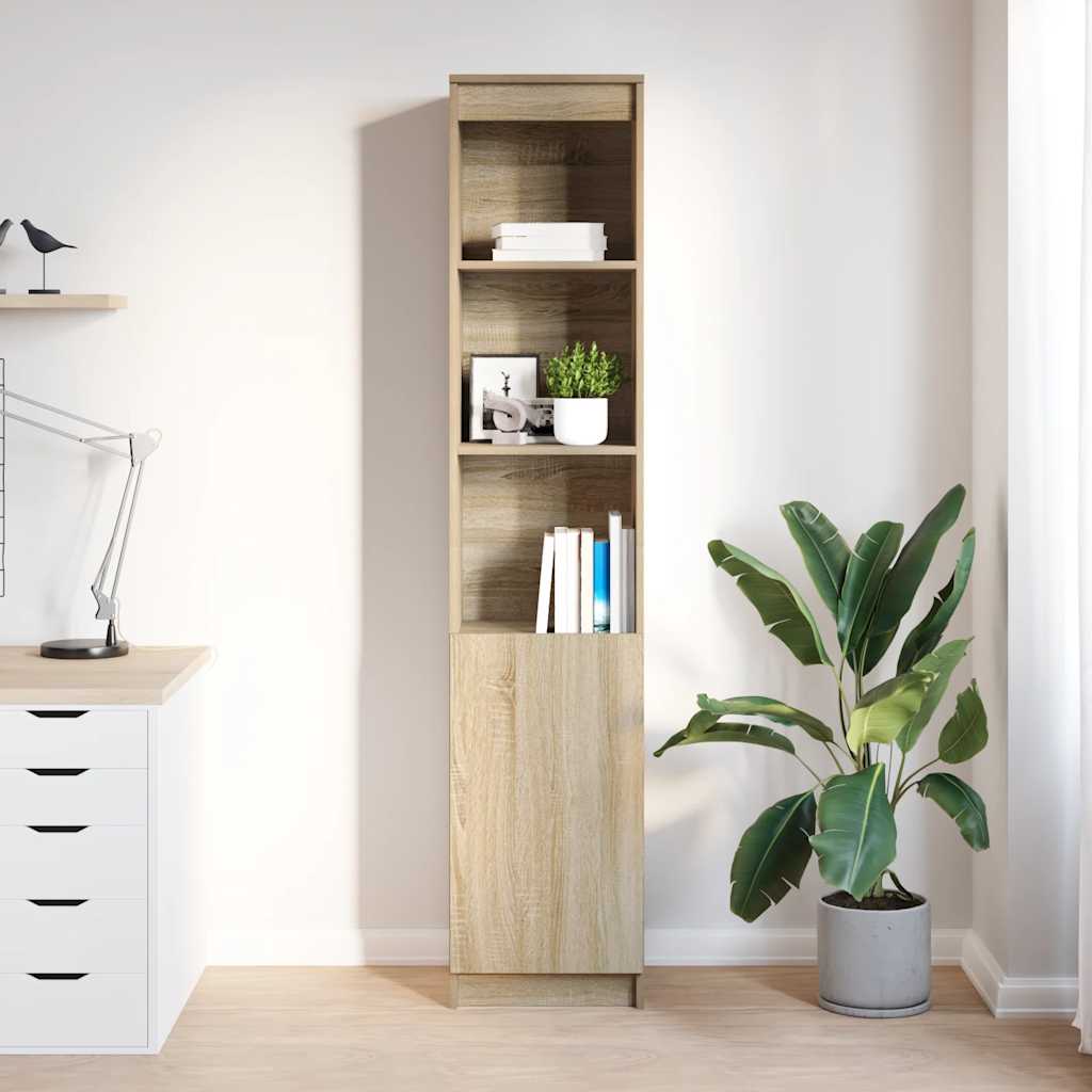 vidaXL Highboard 37,5x35x180 cm spaanplaat sonoma eikenkleurig