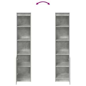Highboard Concrete Grey 37,5x35x180 cm Dřevěná konstrukce - obrázek 8