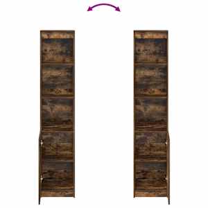 Vysoká deska Smoked Oak 37,5x35x180 cm Dřevěná konstrukce - obrázek 8