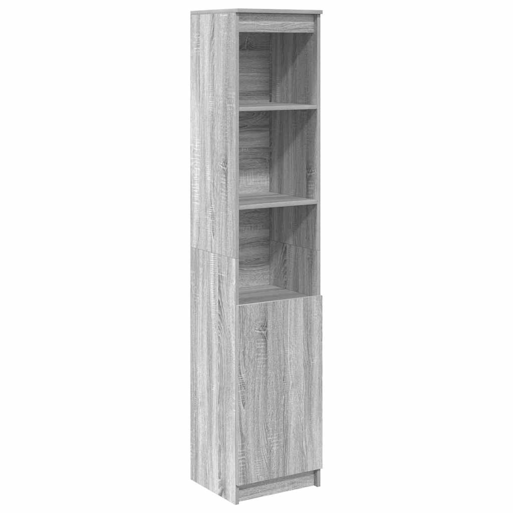 vidaXL Highboard Grey Sonoma 37,5x35x180 cm Engineered Wood