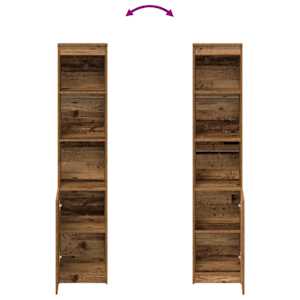 Vysoká deska Old Wood 37,5x35x180 cm Dřevěná konstrukce - obrázek 8