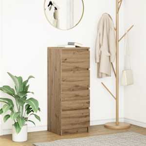 Komoda artisan hrast 37,5x35x99 cm inženirski les