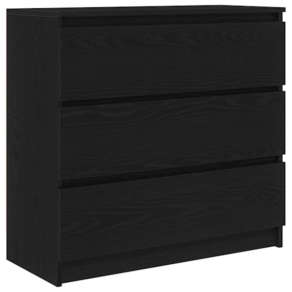 vidaXL puhvetkapp, must tamm, 80x35x76 cm, tehispuit