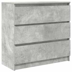 Příborník betonově šedý 80x35x76 cm kompozitní dřevo - obrázek 2