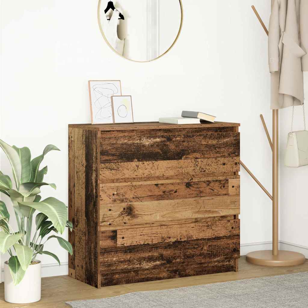 vidaXL Sideboard Altholz-Optik 80x35x76 cm Holzwerkstoff