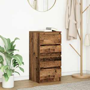 Komoda starinski les 37,5x35x76 cm inženirski les