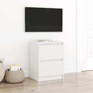 TV skříňka bílá 40x35x54 cm kompozitní dřevo - obrázek 1
