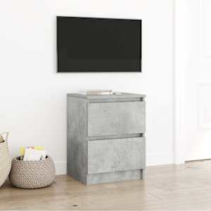 TV omarica betonsko siva 40x35x54 cm inženirski les