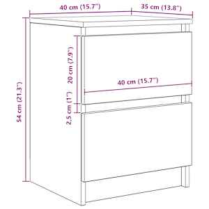 TV skříňka kouřový dub 40x35x54 cm kompozitní dřevo - obrázek 12
