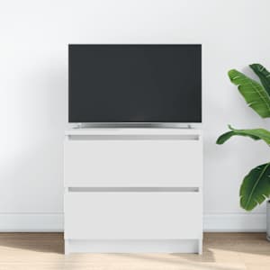 TV skříňka bílá 60x35x54 cm kompozitní dřevo - obrázek 3