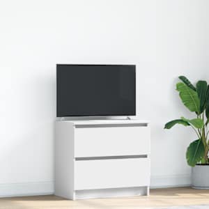 TV skříňka bílá 60x35x54 cm kompozitní dřevo - obrázek 1