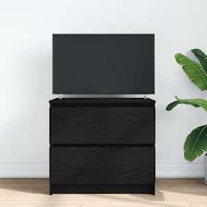 TV skříňka černá 60x35x54 cm kompozitní dřevo - obrázek 3