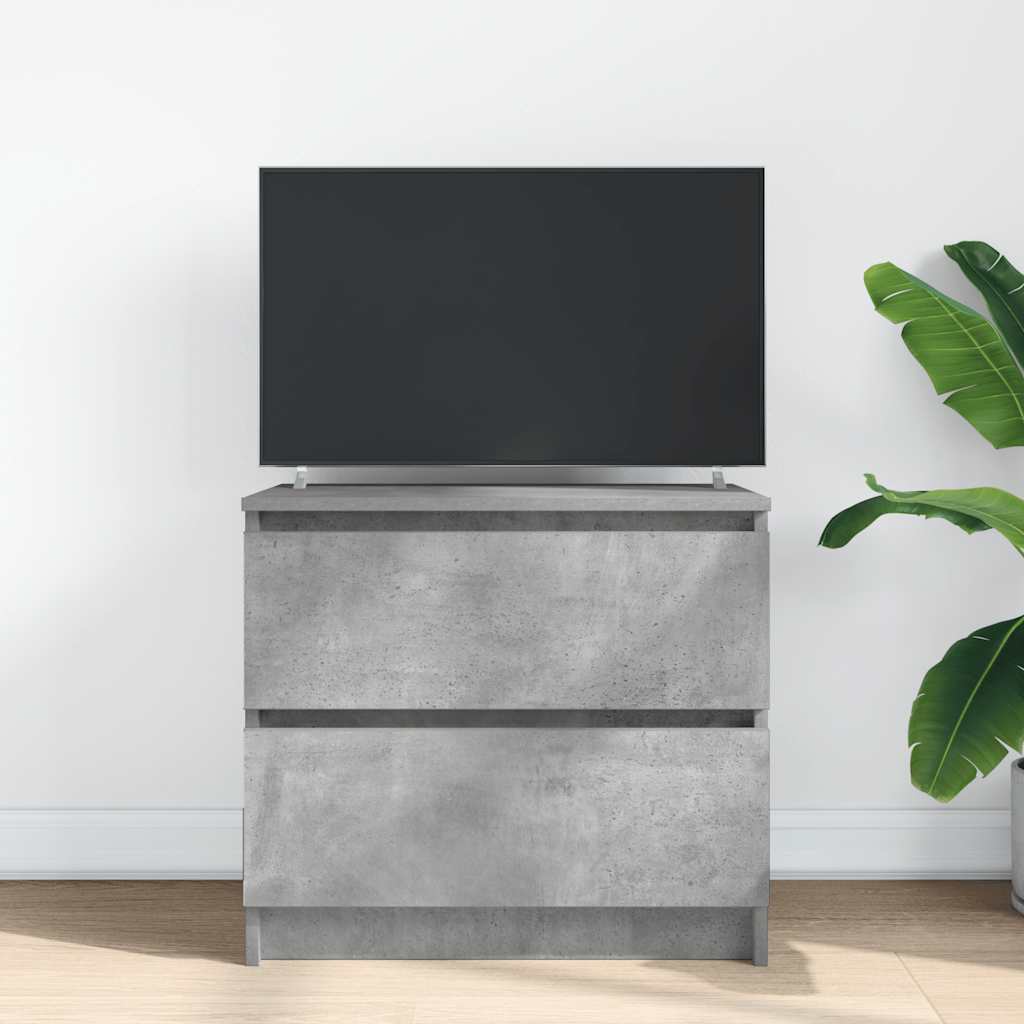 vidaXL betonszürke szerelt fa TV-szekrény 60x35x54 cm