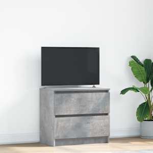 TV skříňka betonově šedá 60x35x54 cm kompozitní dřevo - obrázek 1