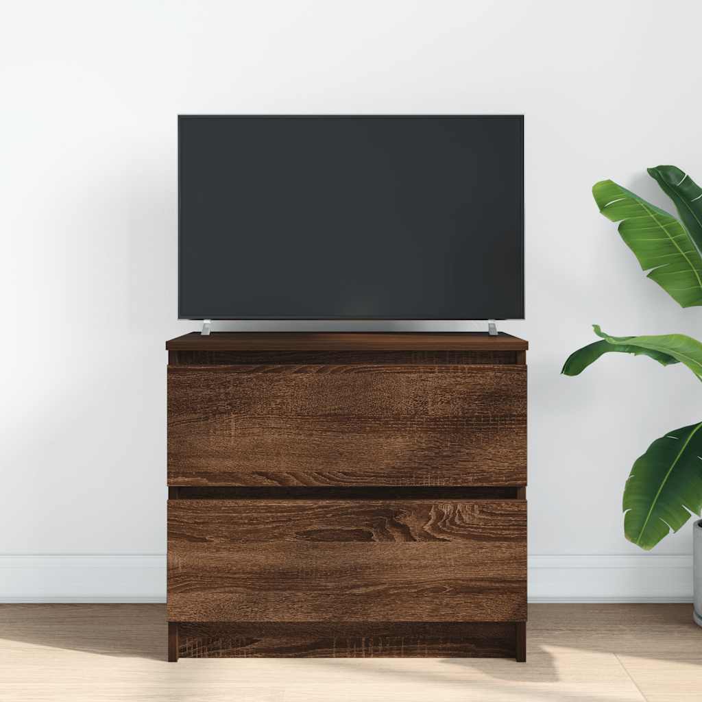 vidaXL Tv-meubel 60x35x54 cm bewerkt hout bruin eikenkleur