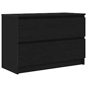 TV skříňka černá 80x35x54 cm kompozitní dřevo - obrázek 2