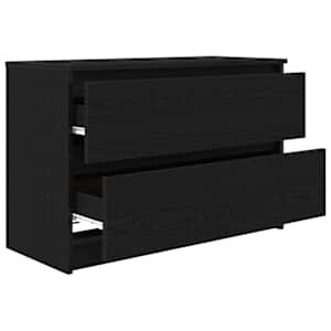 TV skříňka černá 80x35x54 cm kompozitní dřevo - obrázek 5