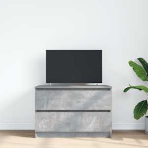 TV skříňka betonově šedá 80x35x54 cm kompozitní dřevo - obrázek 3