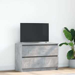TV skříňka betonově šedá 80x35x54 cm kompozitní dřevo - obrázek 1