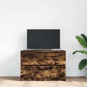 TV skříňka kouřový dub 80x35x54 cm kompozitní dřevo - obrázek 3