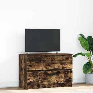 TV skříňka kouřový dub 80x35x54 cm kompozitní dřevo - obrázek 1