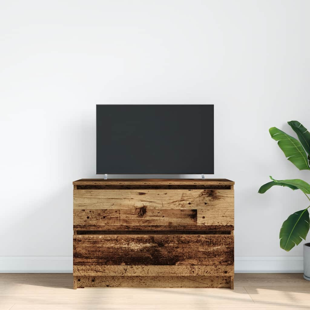 vidaXL Tv-meubel 80x35x54 cm spaanplaat oud hout