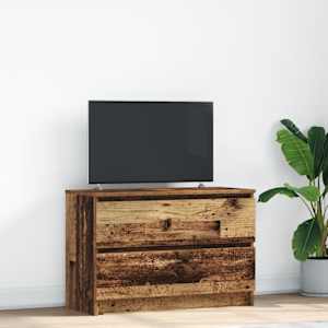 TV skříňka old wood 80x35x54 cm kompozitní dřevo - obrázek 1
