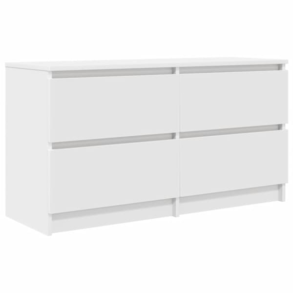 vidaXL telerikapp Valge 100x35x54 cm Engineered Wood