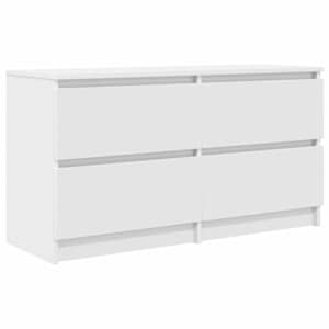 TV skříňka bílá 100x35x54 cm Dřevěná konstrukce - obrázek 2