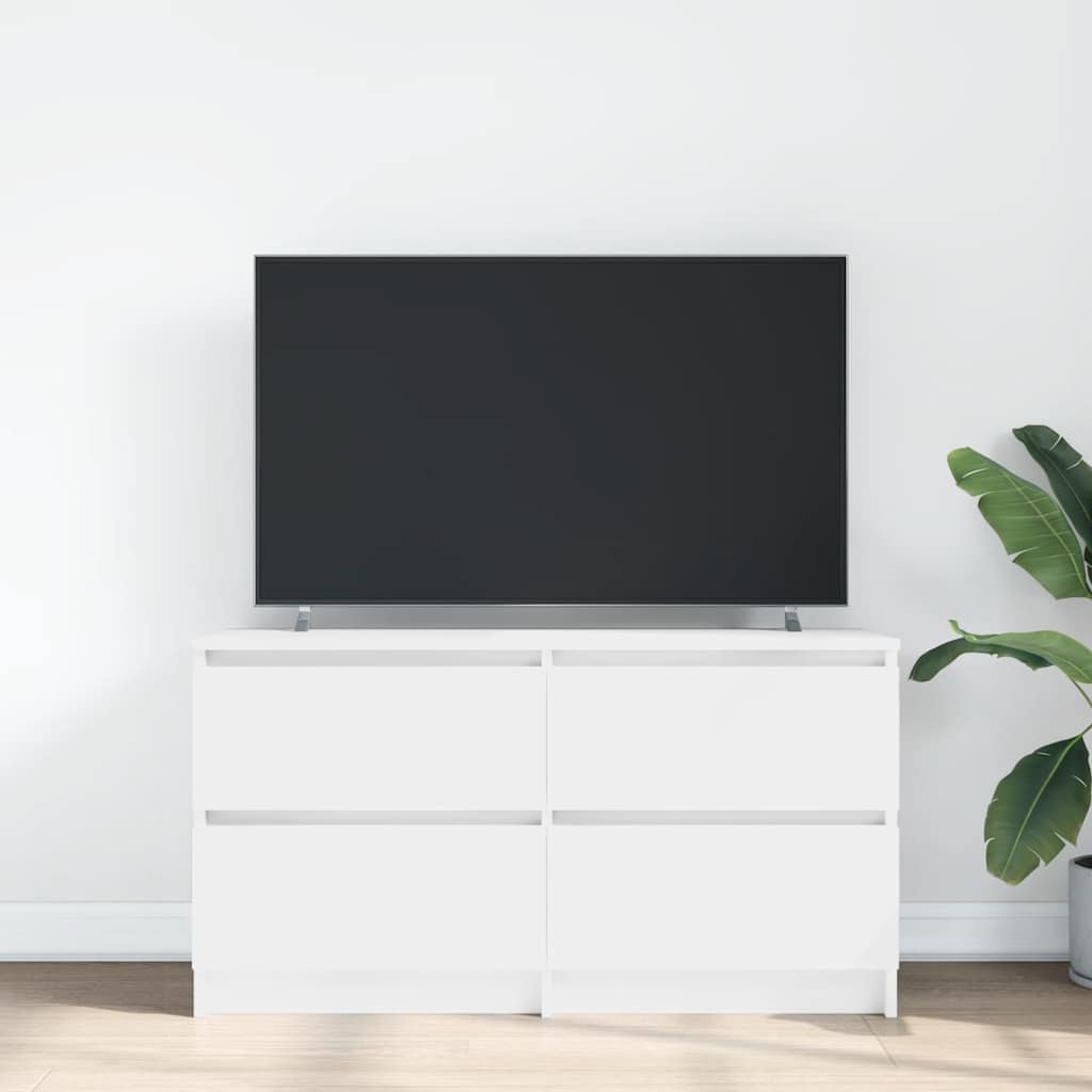 vidaXL fehér szerelt fa TV-szekrény 100x35x54 cm