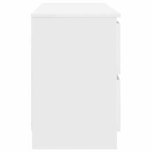 TV skříňka bílá 100x35x54 cm Dřevěná konstrukce - obrázek 7