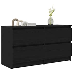 TV skříňka černá 100x35x54 cm kompozitní dřevo - obrázek 4