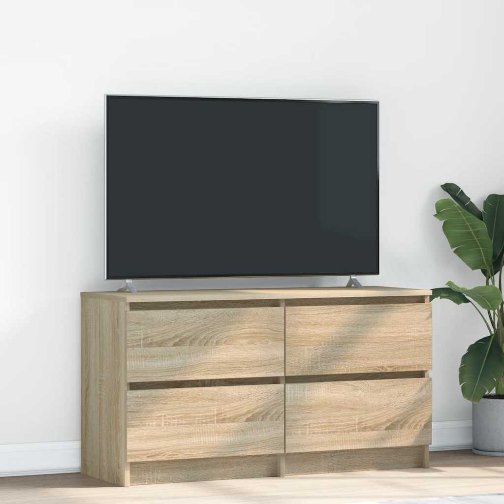 vidaXL Comodă TV, stejar sonoma, 100x35x54 cm, lemn prelucrat