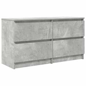 TV skříňka betonově šedá 100x35x54 cm kompozitní dřevo - obrázek 2