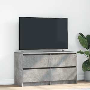 TV skříňka betonově šedá 100x35x54 cm kompozitní dřevo - obrázek 1