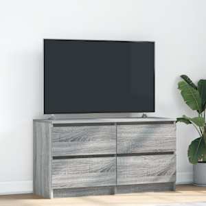 TV skříňka šedá sonoma 100x35x54 cm kompozitní dřevo - obrázek 1