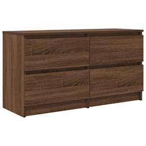 TV skříňka hnědý dub 100x35x54 cm kompozitní dřevo - obrázek 2