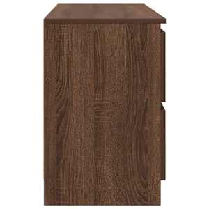 TV skříňka hnědý dub 100x35x54 cm kompozitní dřevo - obrázek 7