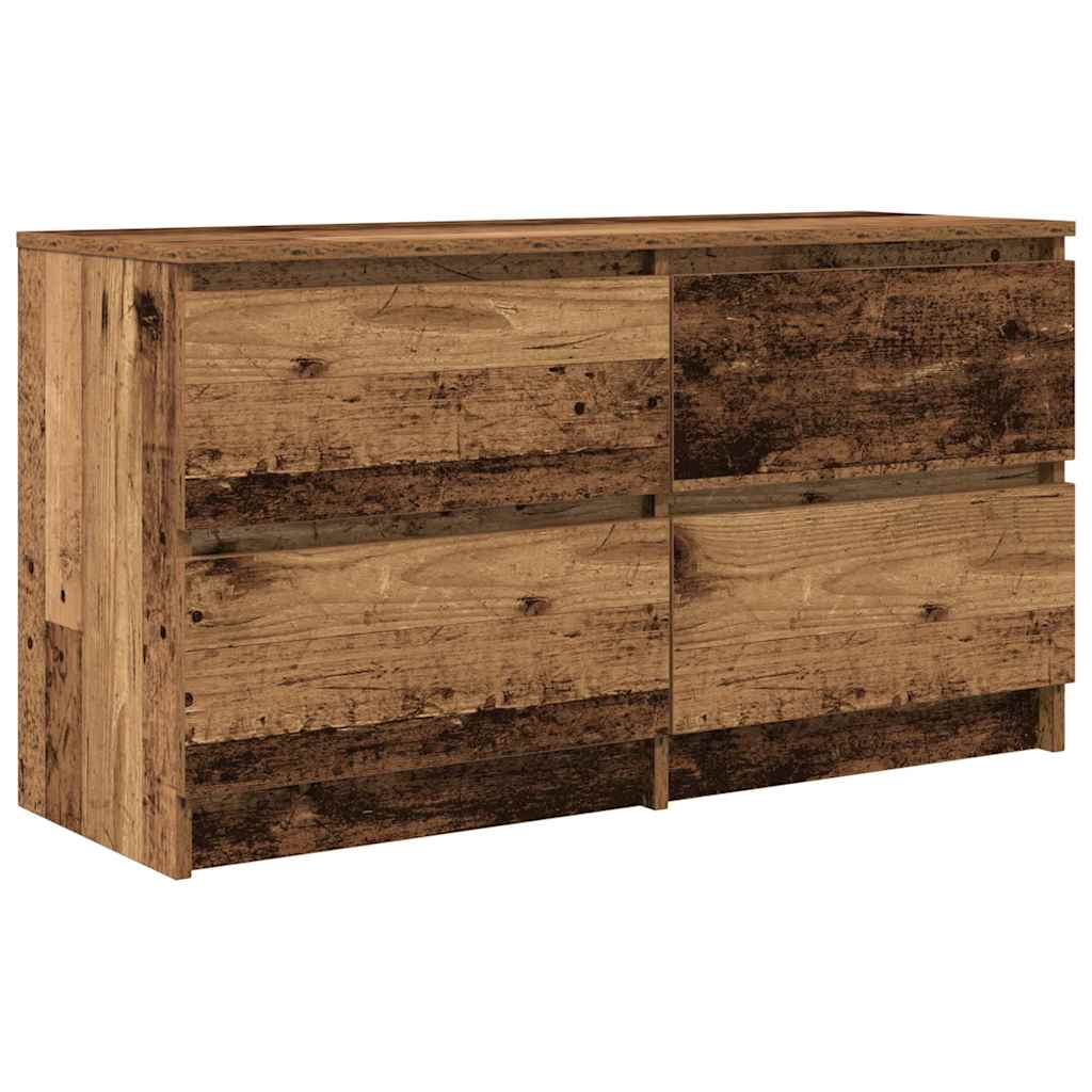 vidaXL TV skrinka Old Wood 100x35x54 cm Engineered Wood