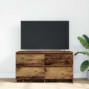 TV stolek old wood 100x35x54 cm kompozitní dřevo - obrázek 3