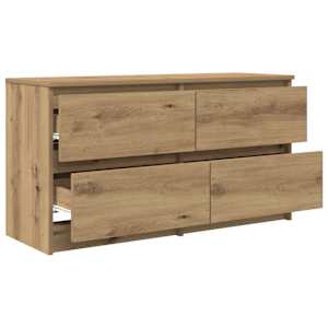 TV skříňka dub artisan 100x35x54 cm kompozitní dřevo - obrázek 5